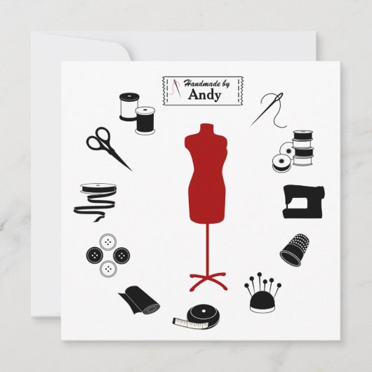 ラベルカスタマイズフラットカード (正面)