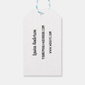 ラベルカスタムクラフトハミングバードギフト ギフトタグ (裏面)