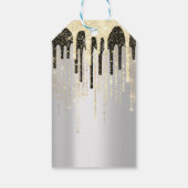 ラベルカスタムブティック衣料品価格金ゴールドシルバーログ ギフトタグ (裏面)