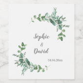 ラベルカスタムワインボトル結婚ズワインラベル ワインラベル (シングルラベル)