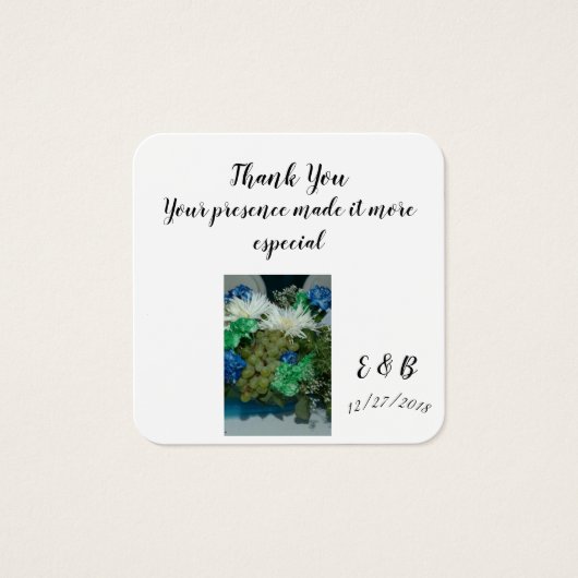 ラベルカードとメッセージカード (正面)