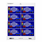 ラベルキッズブックラベルステッカー大型トラック ラベル (フルシート)