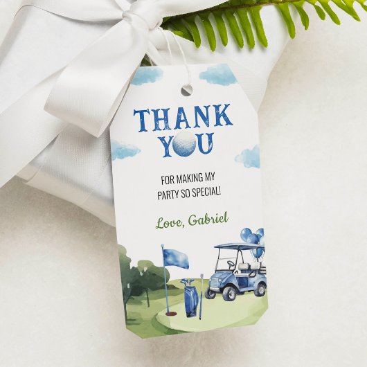 ラベルクラシックゴルフボーイバースデーパーティーサンキューサンキューホテル ギフトタグ