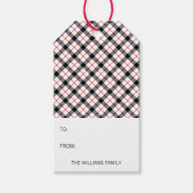 ラベルクラシックプレイドクリスマスハッピーホリデーズギフト