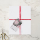 ラベルクラシックプレイドクリスマスハッピーホリデーズギフト ギフトタグ (より糸付き)