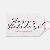 ラベルクラシックプレイドクリスマスハッピーホリデーズギフト