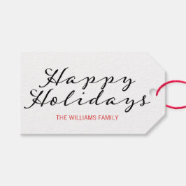 ラベルクラシックプレイドクリスマスハッピーホリデーズギフト ギフトタグ