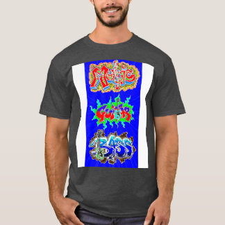 ラベルグラフィティミュージックアート Tシャツ