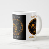 ラベルコンギリシャ2023 – ジャンボマグカップ ジャンボコーヒーマグカップ (正面右)