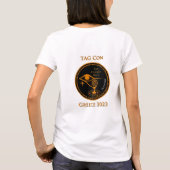 ラベルコンギリシャ2023 – 女性のTシャツ Tシャツ (裏面)