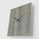 ラベルコンクリート染色|工業用デコ スクエア壁時計 (傾斜)
