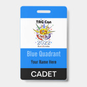 ラベルコン2022 - Blue Quadrant - Cadetバッジ バッジ (裏面)