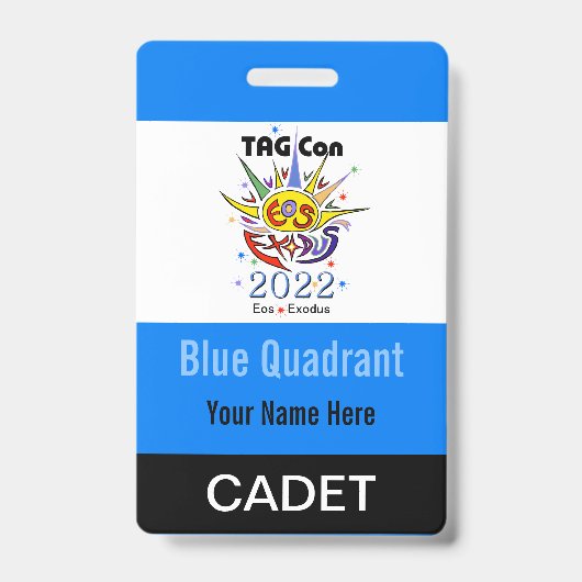 ラベルコン2022 - Blue Quadrant - Cadetバッジ バッジ (表面)