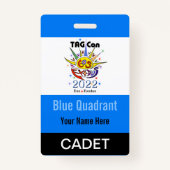 ラベルコン2022 - Blue Quadrant - Cadetバッジ バッジ (裏面)