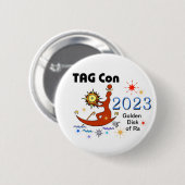 ラベルコン2023 - Golden Disk of Ra Button 缶バッジ (正面&裏面)