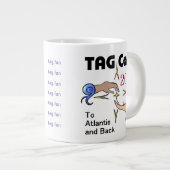 ラベルコン2024へアトランティスとバック – ジャンボマグカップ ジャンボコーヒーマグカップ (正面右)