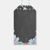 ラベルサンキュービーフパステルスキュレントブライダルシャワー ギフトタグ (裏面)