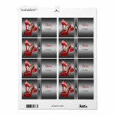 ラベルシューボックスラベルラベルスタンプのサイズが大きい ラベル (フルシート)