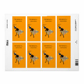 ラベルシール蔵書票アリのパンツ ラベル (フルシート)