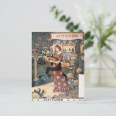 ラベルジャルディニエール – 9月 – ユージェーヌグラスアセット ポストカード (スタンド正面)