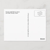 ラベルジュ湖の上の夏の夜の北の光 ポストカード (裏面)