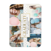 ラベルスタイリッシュ卒業発表磁石 マグネット (縦)