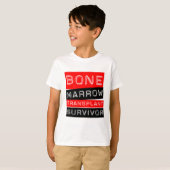ラベルスタイル-骨髄移植の生存者 Tシャツ (正面フル)