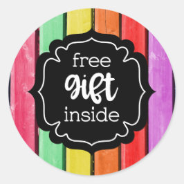 ラベルステッカー内の無料ギフト ラウンドシール