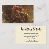 ラベルダメサンメルシーバイフランクディクシー結婚ズ エンクロージャーカード (正面/裏面)