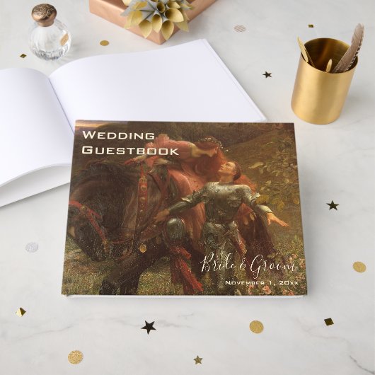 ラベルダメサンメルシーバイフランクディクシー結婚ズ ゲストブック (正面見開き)