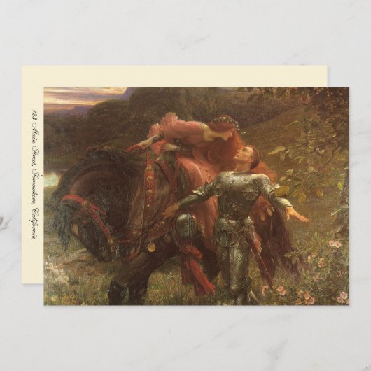 ラベルダメサンメルシーバイフランクディクシー結婚ズ 招待状 (正面/裏面)