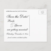 ラベルダメサンメルシーバイフランクディクシー結婚ズ 案内ポストカード (裏面)