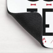 ラベルチームシンガーバーバーバーショップカルテット マウスパッド (コーナー)