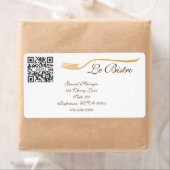 ラベルテンプレート素晴らしダイニフランスのング ラベル (インサイチュ)