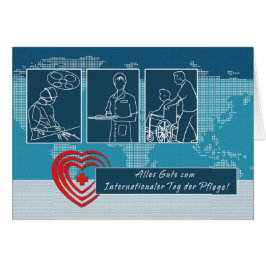 ラベルデプフルージュ。ナースデイカード（ドイツ語）