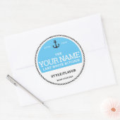 ラベルパーソナライズされたの缶詰 – 独自の単語を追加する ラウンドシール (封筒)