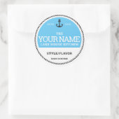 ラベルパーソナライズされたの缶詰 – 独自の単語を追加する ラウンドシール (バッグ)