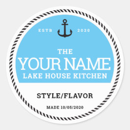 ラベルパーソナライズされたの缶詰 – 独自の単語を追加する ラウンドシール