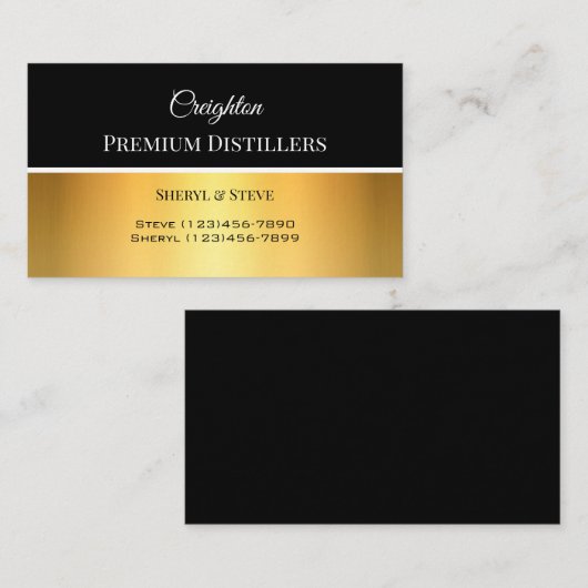 ラベルパーソナライズされたエレガント付け 名刺 (正面/裏面)