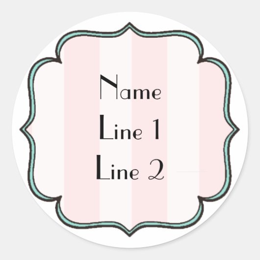 ラベルファンシーステッカー ラウンドシール (正面)