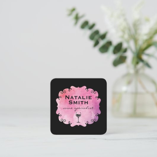 ラベルファンシーワイン スクエア名刺 (スタンド正面)