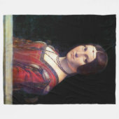 ラベルフェロンニエール，レオナルドダヴィンチ フリースブランケット (正面(横))