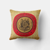 ラベルフランスの装飾用クッション クッション (裏面)