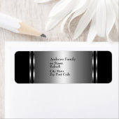 ラベルブラック&シルバーシンプル ラベル (インサイチュ)