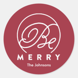 ラベルメリーだ |ホリデーステッカー ラウンドシール