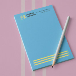 ラベルモノグラムのの色 – 数々の色 ノートパッド