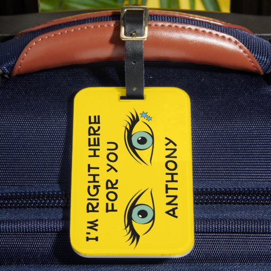 ラベルユアバッグザスティーリーブルーアイズスタータトゥー ラゲッジタグ (正面インサイチュ2)