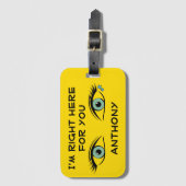 ラベルユアバッグザスティーリーブルーアイズスタータトゥー ラゲッジタグ (正面縦)