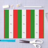 ラベル付きイタリア国旗 薄葉紙 (クラフト)