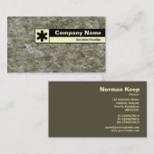 ラベル付きエッジ – デジタル花崗岩 名刺 (正面/裏面)